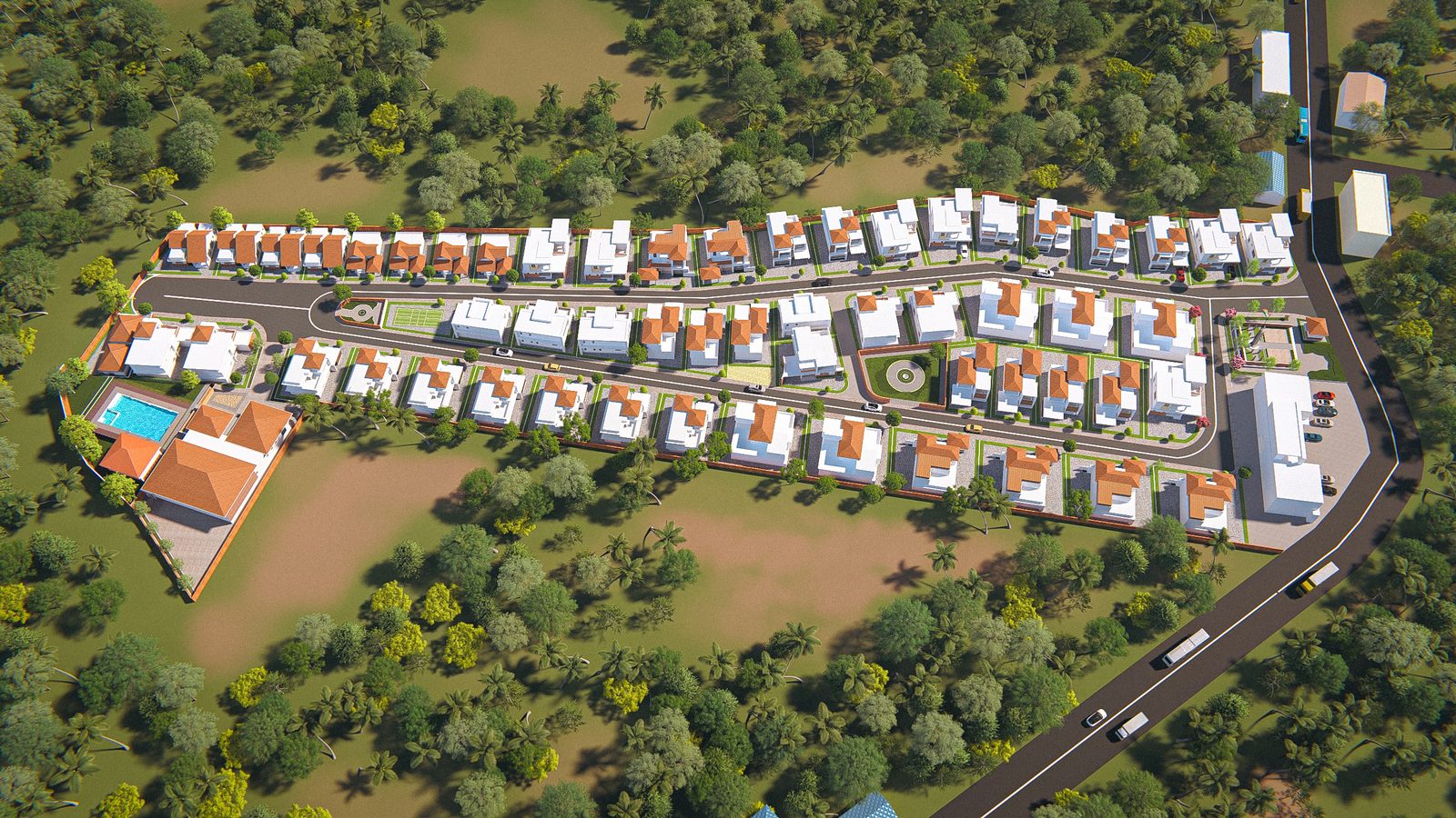 Defence Enclave aerial site plan